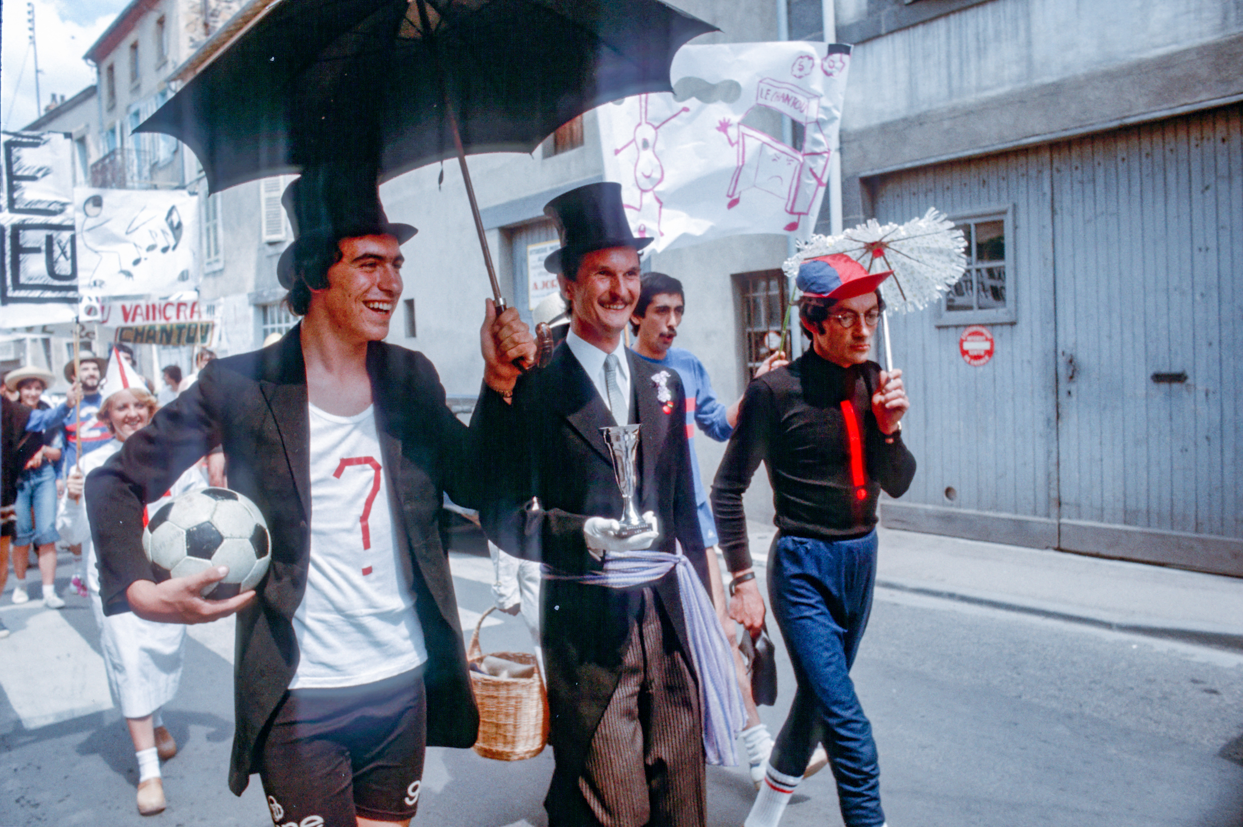 Match de foot, Le Chantou contre Cotopaxi-Brocéliande, juin 1978