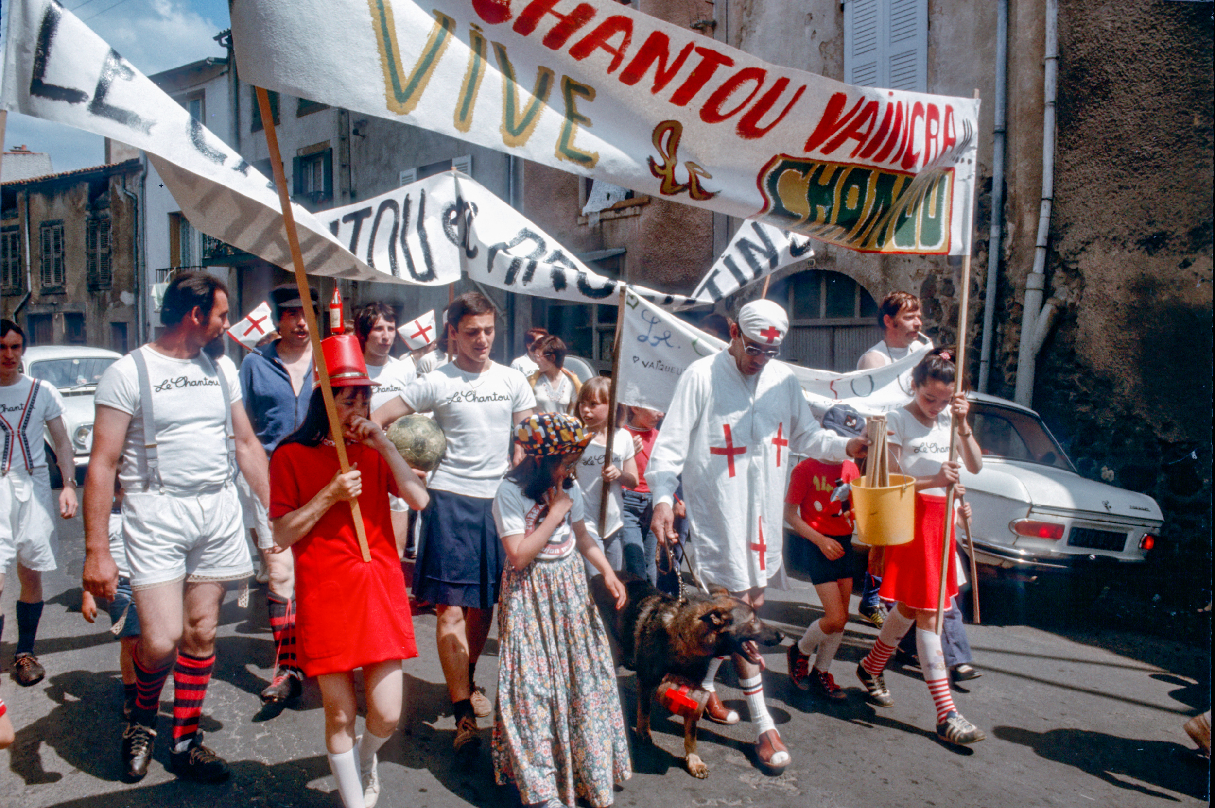 Match de foot, Le Chantou contre Cotopaxi-Brocéliande, juin 1978
