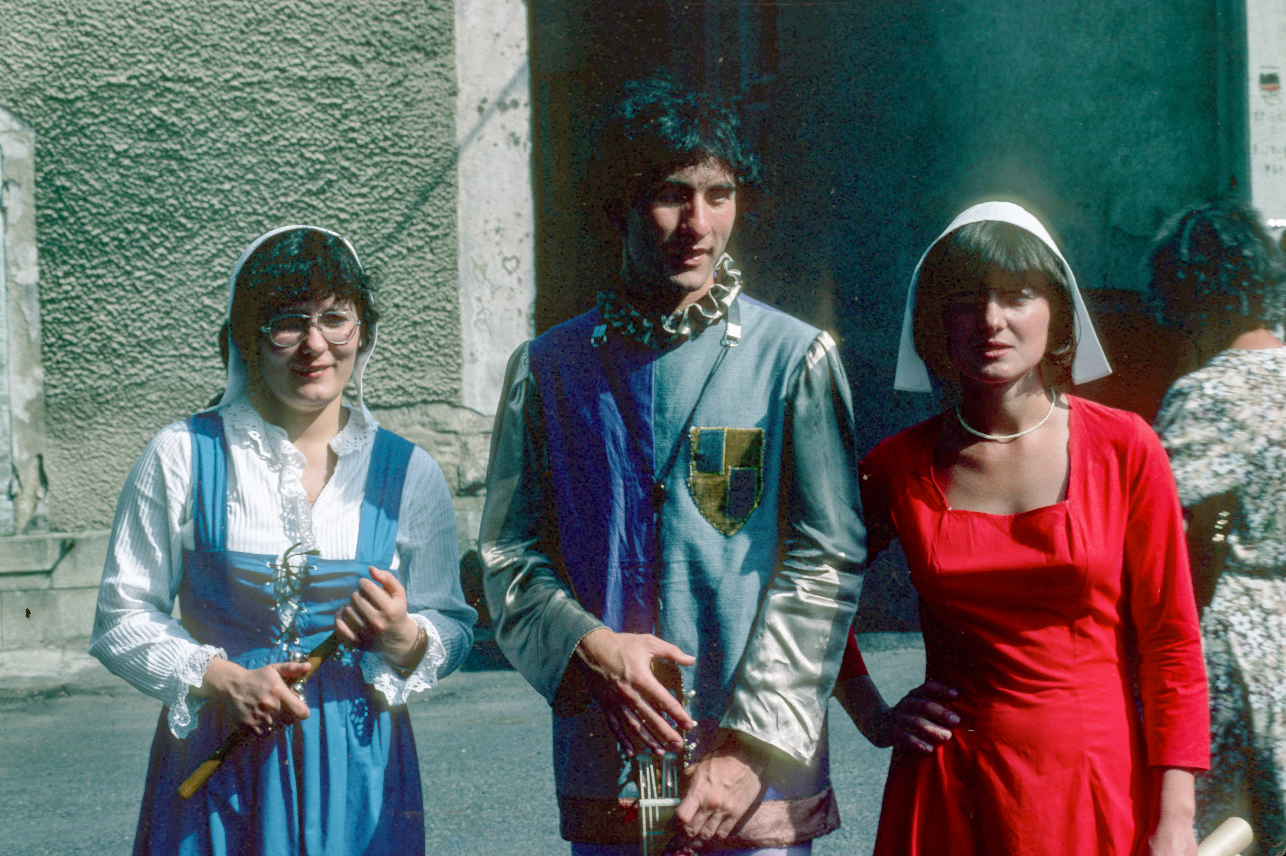 Participation du Chantou aux fêtes médiévales de Billom, août 1979