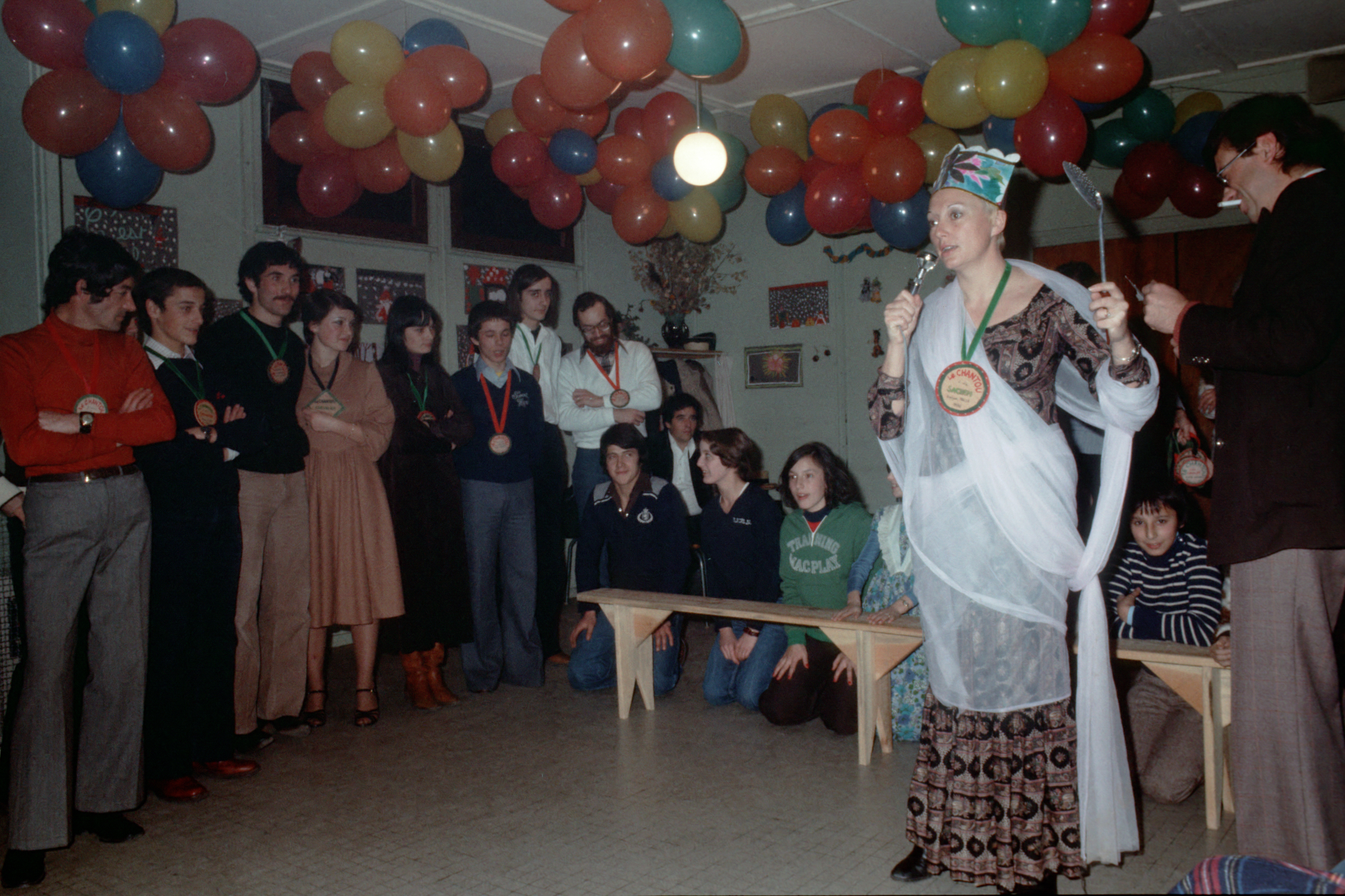 Chantou, intronisation durant le réveillon, décembre 1977